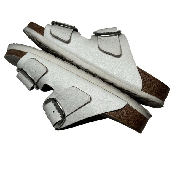 Women’s Birkenstock Arizona Big Buckle White Leather 38, US 8 - Picture 7 of 8
